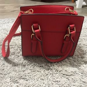 Red handbag